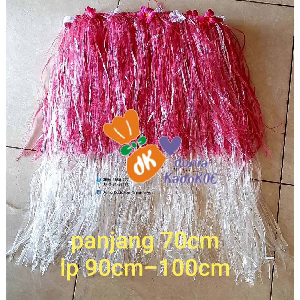 Rok hula Merah Putih dewasa custom/Rok Hula 17 Agustus