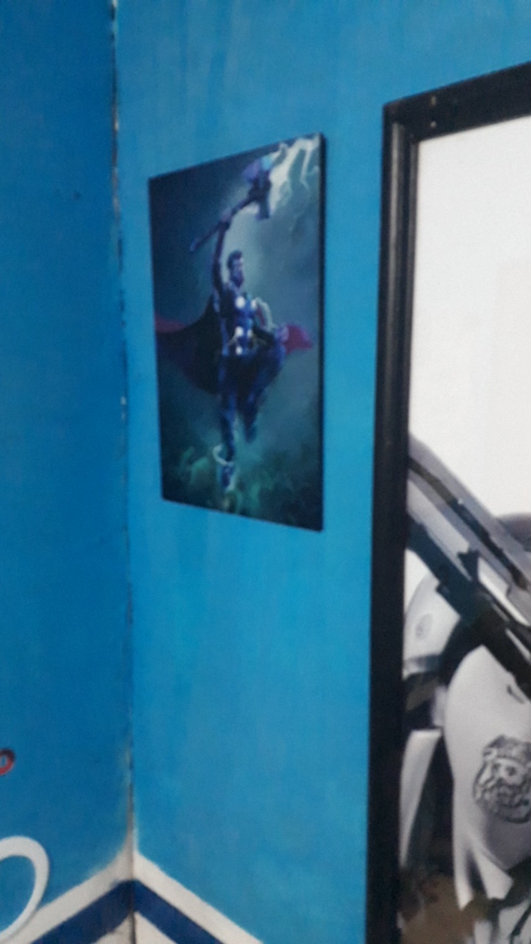 (a4) Poster Kayu Avengers - Nebula Thor Pajangan Hiasan Dinding Barbershop Cafe Studio Kamar 14