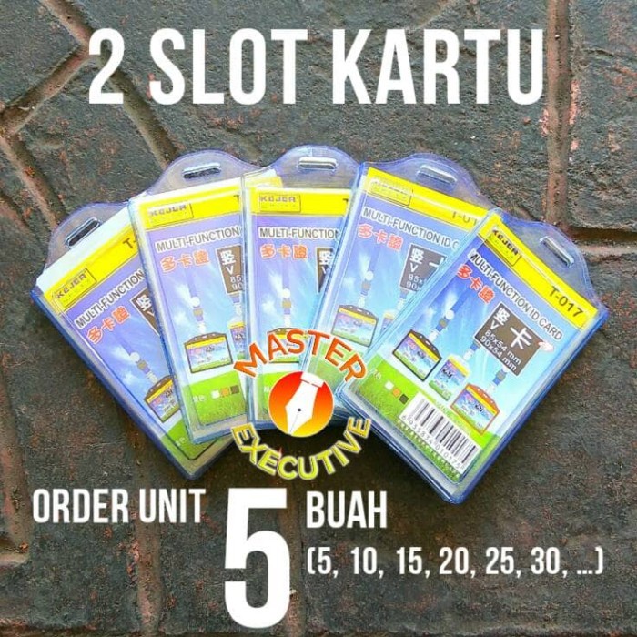 

READY Kejea T017 Plastik Name Tag / Multi Function ID Card 2 Slot T-017 BERKUALITAS