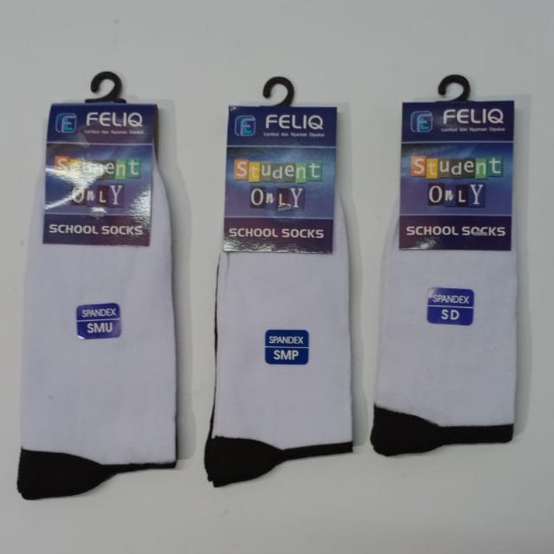 Kaos Kaki Sekolah Bahan spandek SD SMP SMA