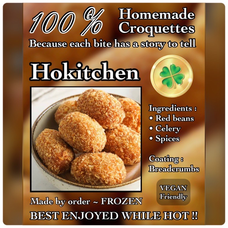 

Kroket Frozen Isi 10pcs - Red Beans Croquette Homemade 300gr - Beku - Vegan