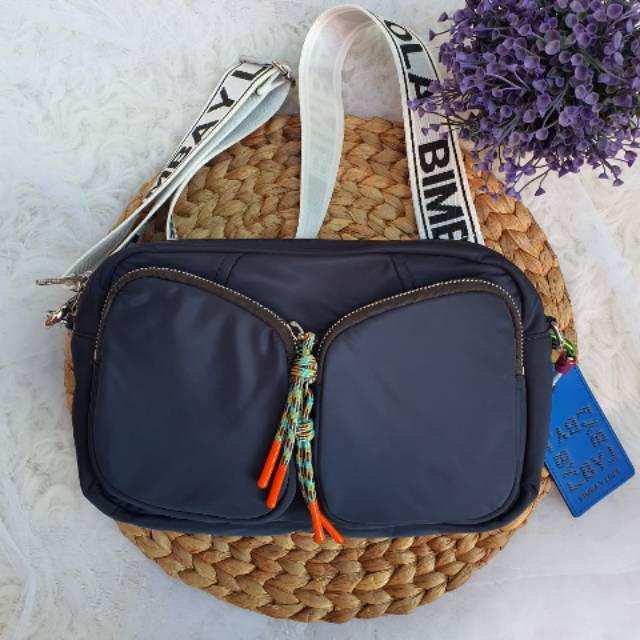 Tas Bimba Y Lola Crossbody Pocket Navy New Original