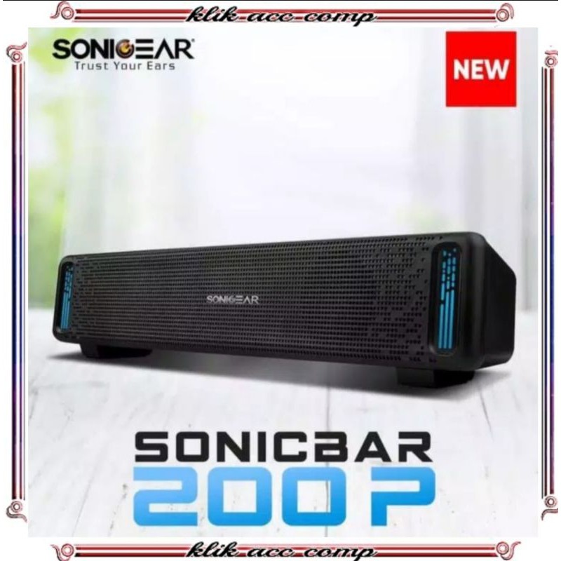 SONICGEAR 200P Powerful SoundBar Sonicbar with Brilliant Light effect