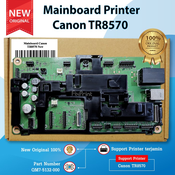 Board Printer Canon TR8570 TR-8570, Motherboard TR8570, Mainboard TR8570 New Original, Part Number Q