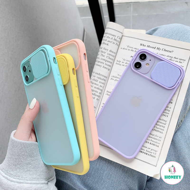 Push Pull Camera Lens Protection Phone Cases for IPhone 12 11 Pro Max X Xs Max XR 6 8 7 Plus 2020 Clear Matte TPU Frame Matte PC Cover