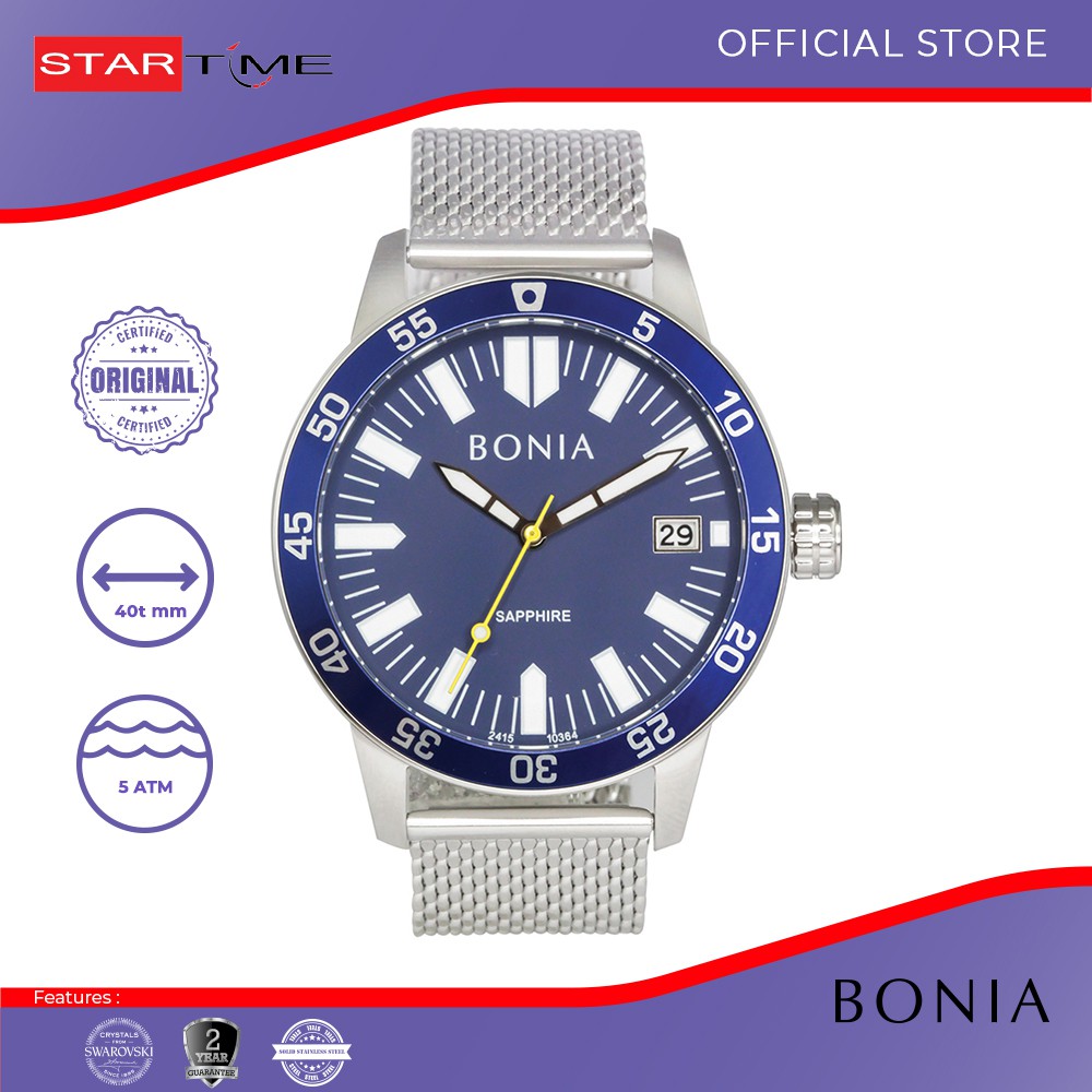 Jam Tangan Bonia Jam Tangan Pria B10364-1382 Original