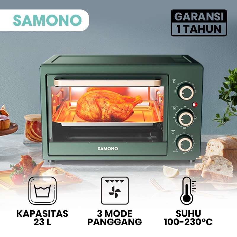 SAMONO OVEN LISTRIK SWEOG23 / SW-EOG23 [23L] 100% ORI