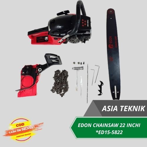 PROMO TERMURAH!!!! MESIN CHAINSAW YUKIDO 22 INCHI Mesin ChainSaw 22  2 Tak Gergaji Potong Pohon Kayu Chain saw