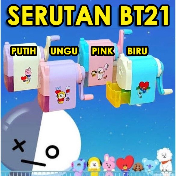 

Serutan BT21 - Rautan Meja Putar Pensil Karakter Bangtan BTS Army Cute