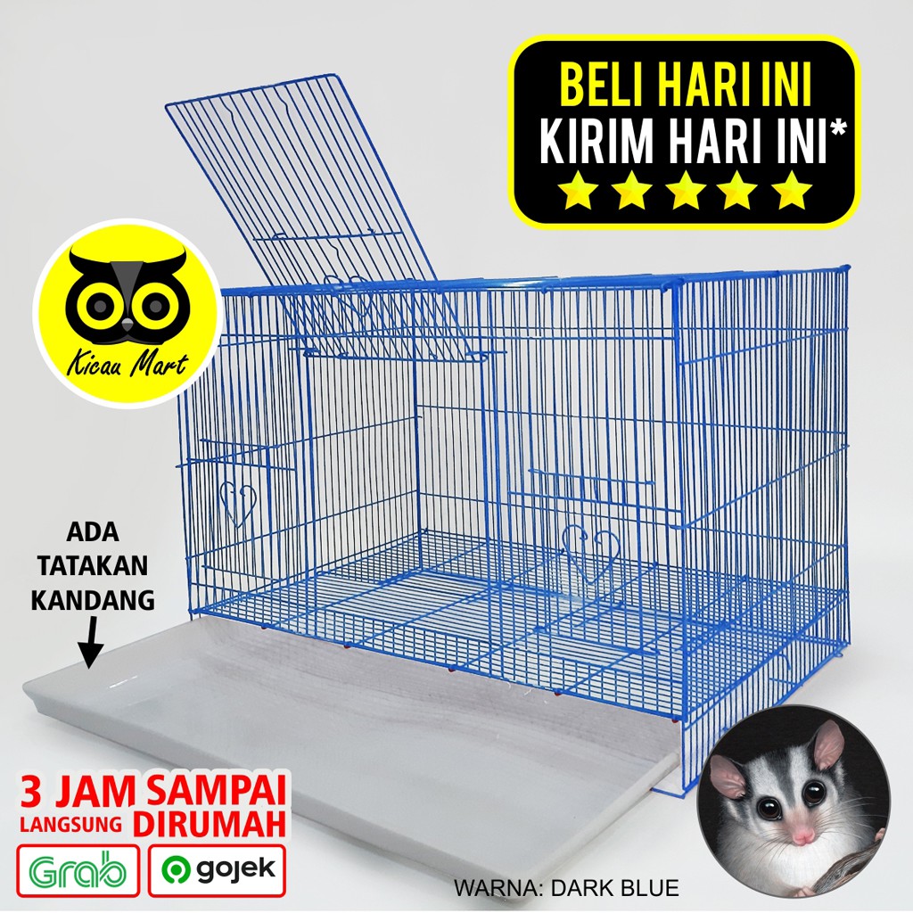 KANDANG SUGAR GLIDER SANGKAR SUGAR GLIDER BESI IMPORT SIZE JUMBO BESAR LARGE PET CARGO UMBARAN