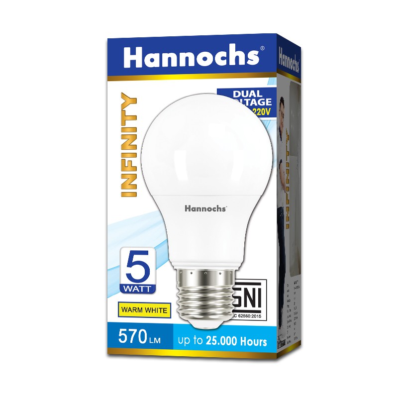 LED Bulb Hannochs Infinity 5W Lampu LED Hannochs Infinity 5 watt Bohlam LED Hannochs 5Watt