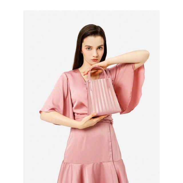 New Arrival  Charles&keith Jelly Handle Bag Tas Wanita Wegie