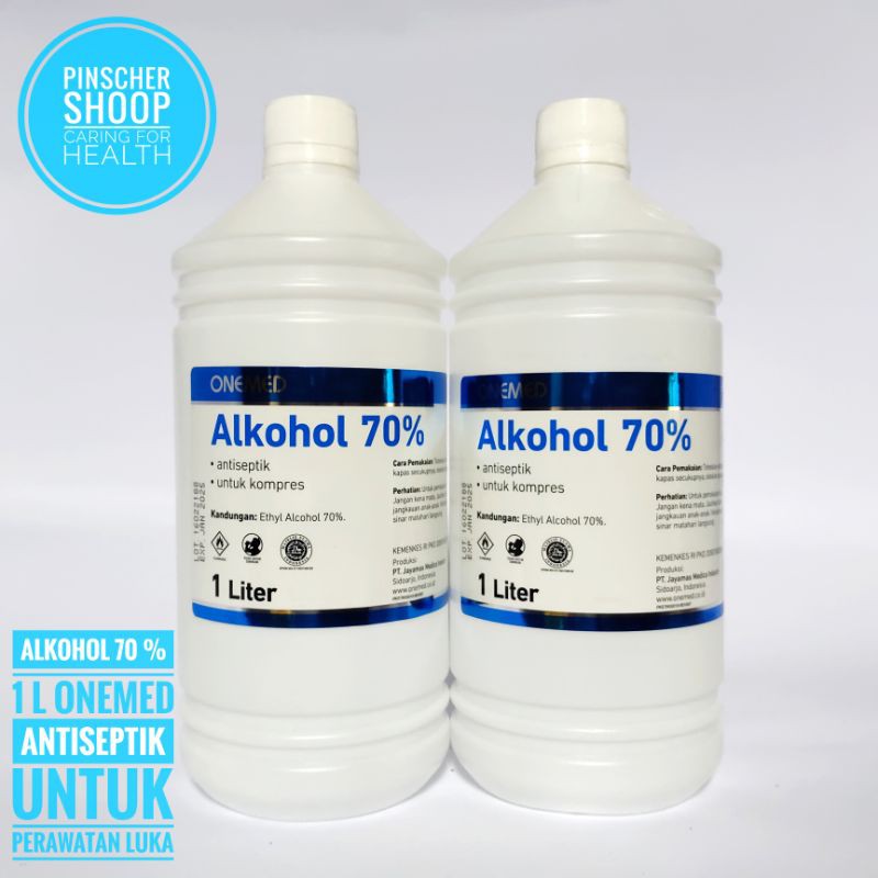 Alkohol 70% Onemed 1 Liter Antiseptik Alcohol