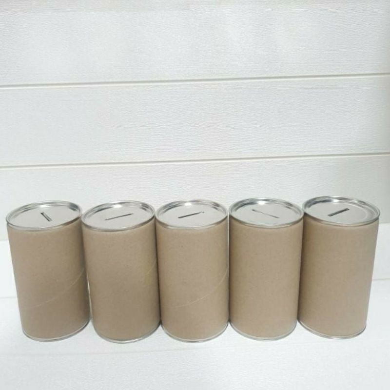 Rj Store Celengan Medium Polos Buka Tutup Ukuran 17 X 8 Cm