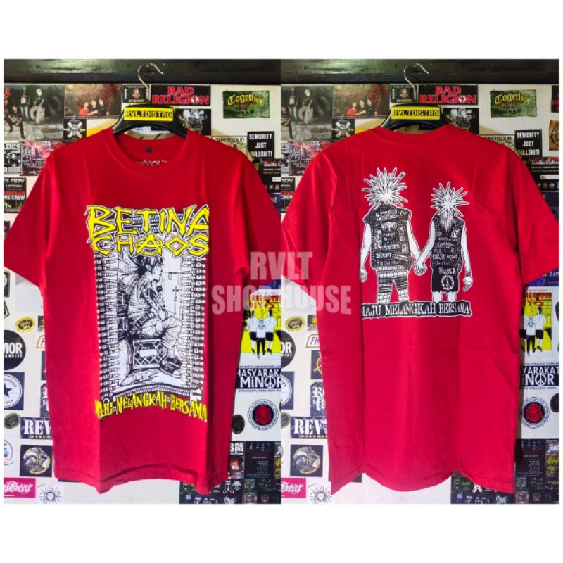 Kaos Punk Betina Chaos / Kaos Band Punk / T-shirt Punk