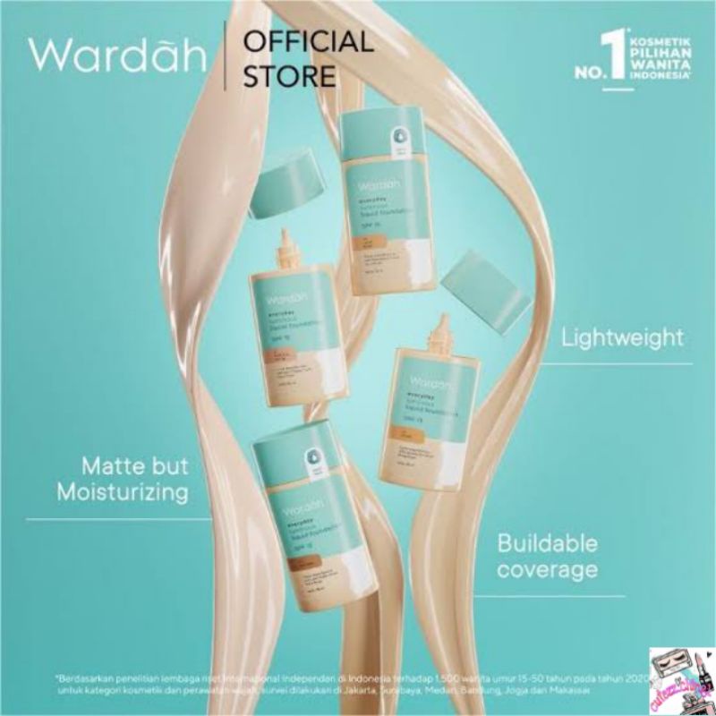 ☃Cutezz_Ching☃Wardah Everyday Luminous Liquid Foundation 40ml - fondation cair dengan hasil matte namun melembabka