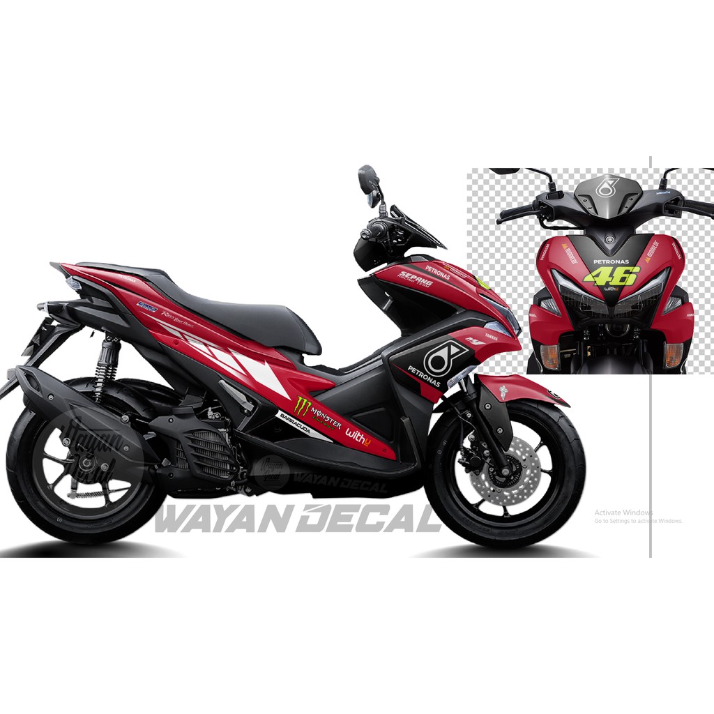 DECAL AEROX PETRONAS MERAH