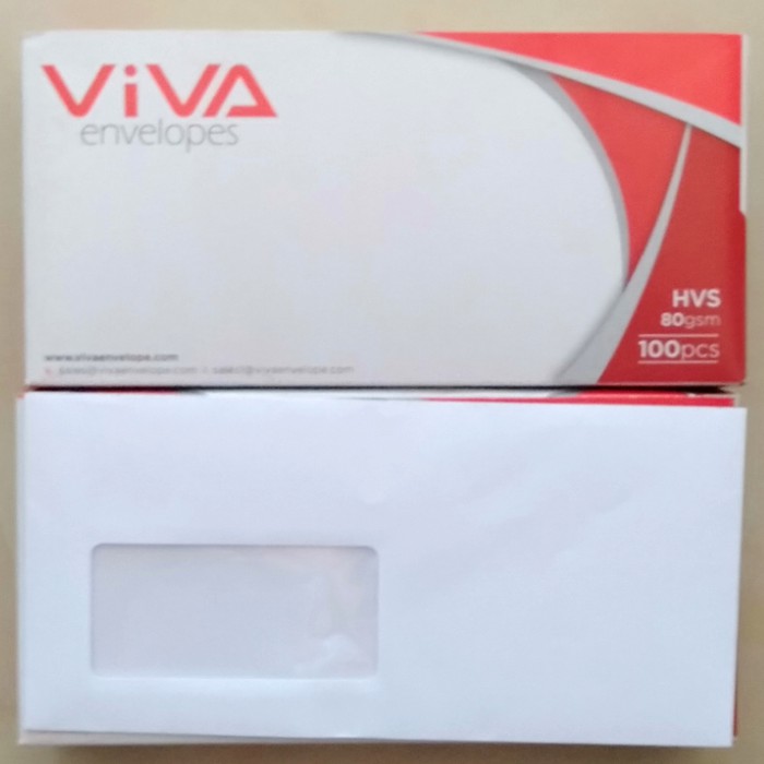 

Grosir Amplop jendela kiri / merek : ViVA envelopes Keren