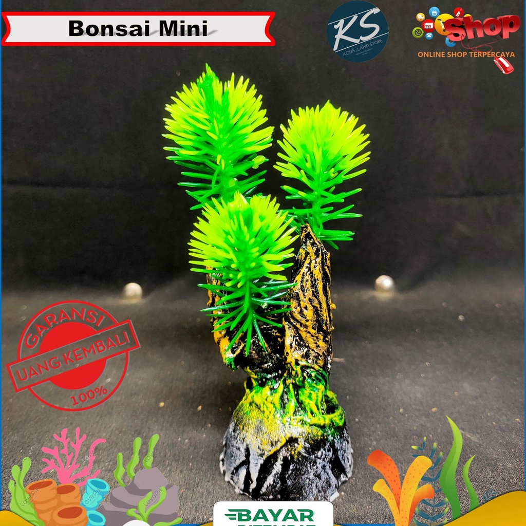 Hiasan Akuarium Model Bonsai Mini / Ornamen Aquascape Bonsai Mini