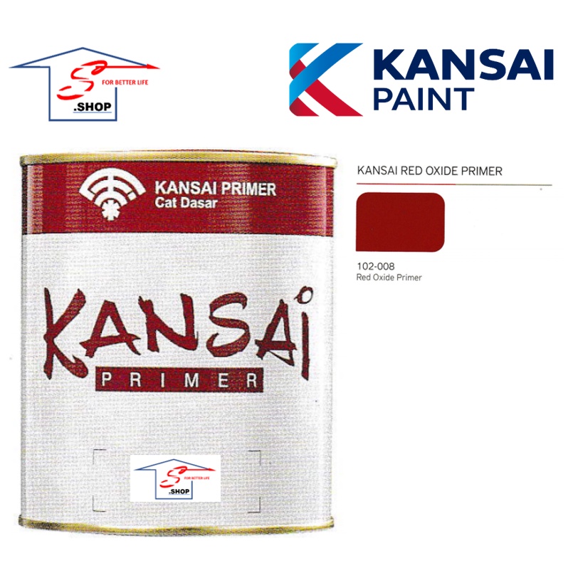 

Cat Dasar Besi KANSAI Red Oxide Primer 008 1kg