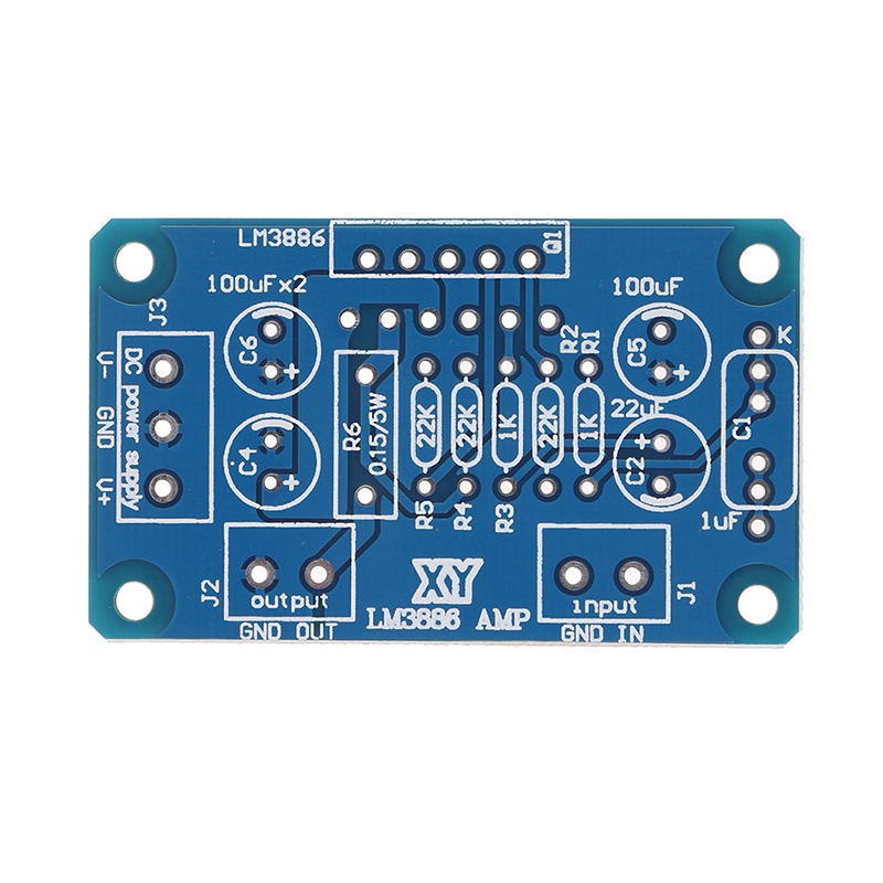 E2id &amp; &gt; Papan PCB Paralel power amplifier DC | 20-28v 68W LM3886TF