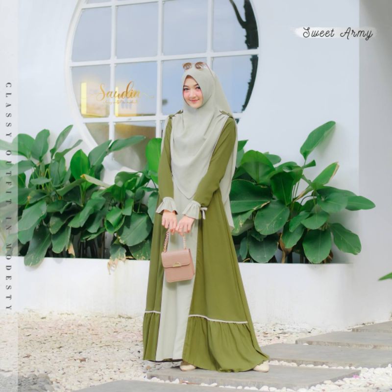 gamis saudia/gamis chaera/gamis malang murah/ gamis murah malang/ gamis casual