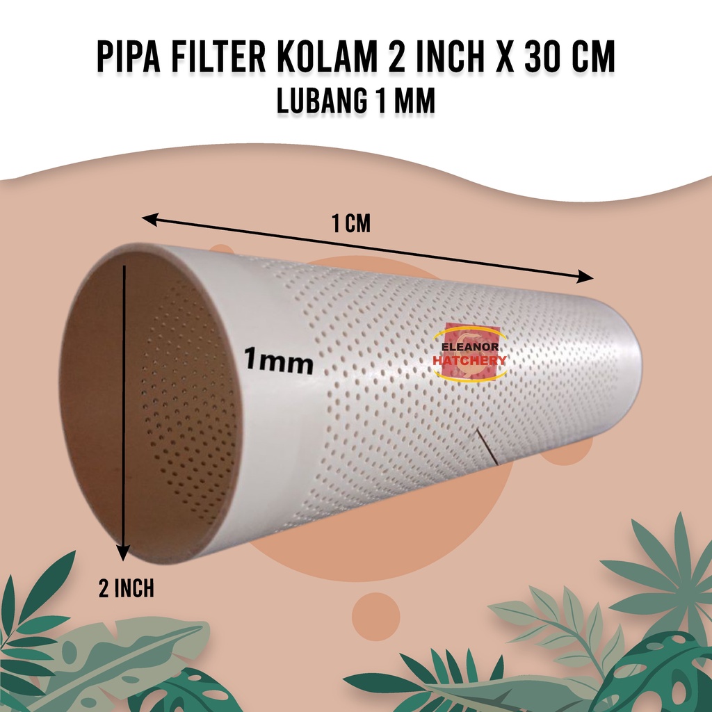 Termurah Pipa Saringan Kolam Paralon 2 Inch Panjang 30Cm Lubang 1Mm