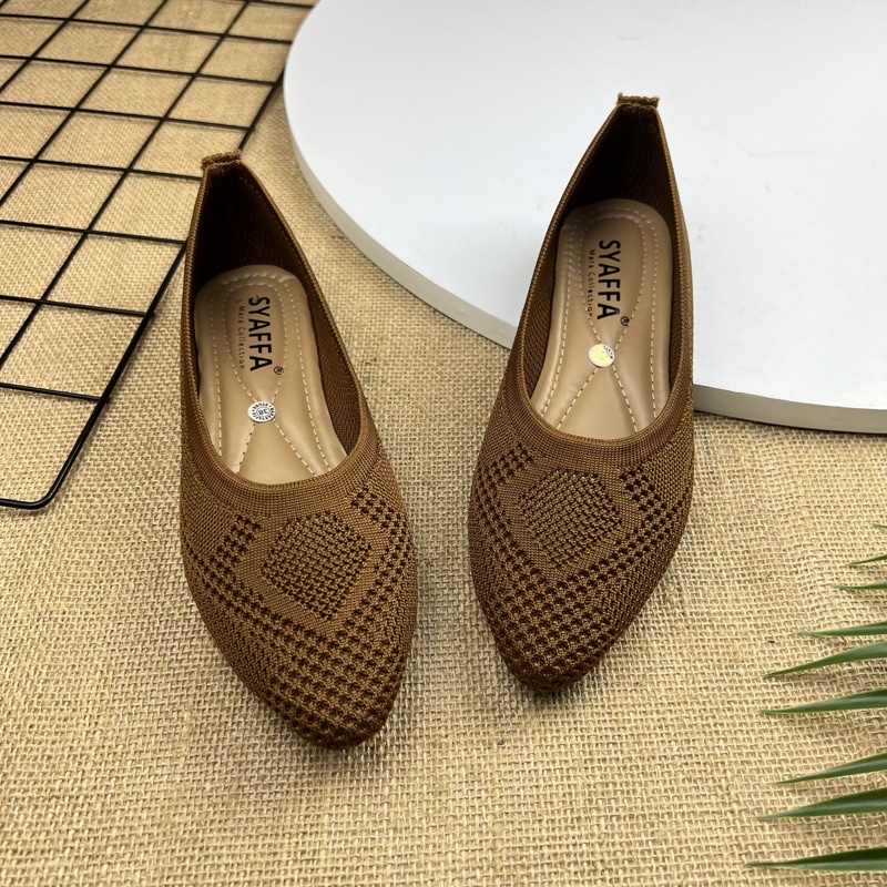 MARASYAFFA - SEPATU FLAT RAJUT WANITA (MS*26))