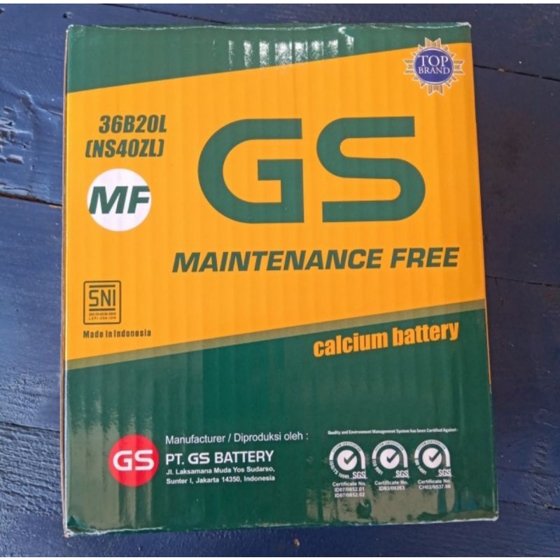 GS Astra MF NS40ZL / 36B20L / GS Astra Maintenance Free