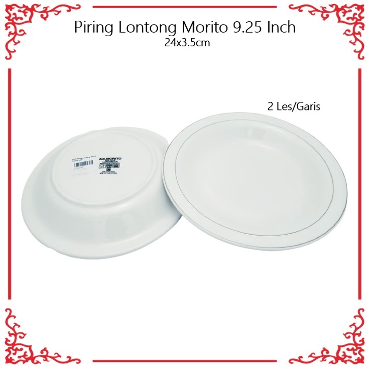 [Grosir] Piring Lontong Keramik Morito 9.25 Inch