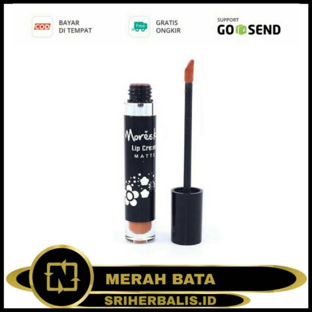 MORESKIN LIP CREAM MATTE MERAH BATA MORSKIN MORISKIN LIPCREAM LIPSTIK