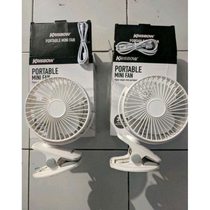 KRISBOW KIPAS DARURAT EMERGENCY FAN MEJA JEPIT PORTABLE CLIP 3IN1 /ACE EMERGENY FAN JEPIT MEJA 5INC