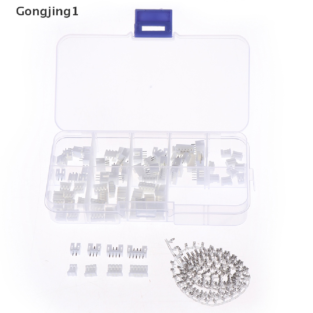 Gongjing1 230pcs Pin Header Terminal Jst 2.0 2p 3p 4 Pin 2.0mm