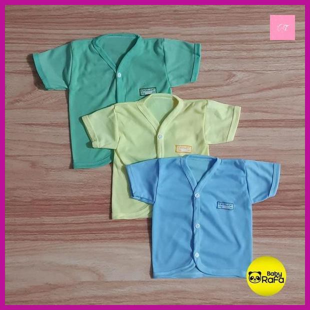 Baju Bayi Pendek POLOS Size 0 - 3 Bulan SNI EXCELLENT 77