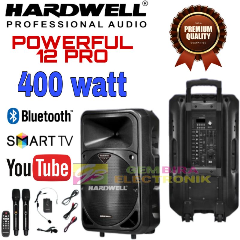 Speaker Aktif Portable Hardwell Powerful 12 inch Aktif speaker Sound System Original