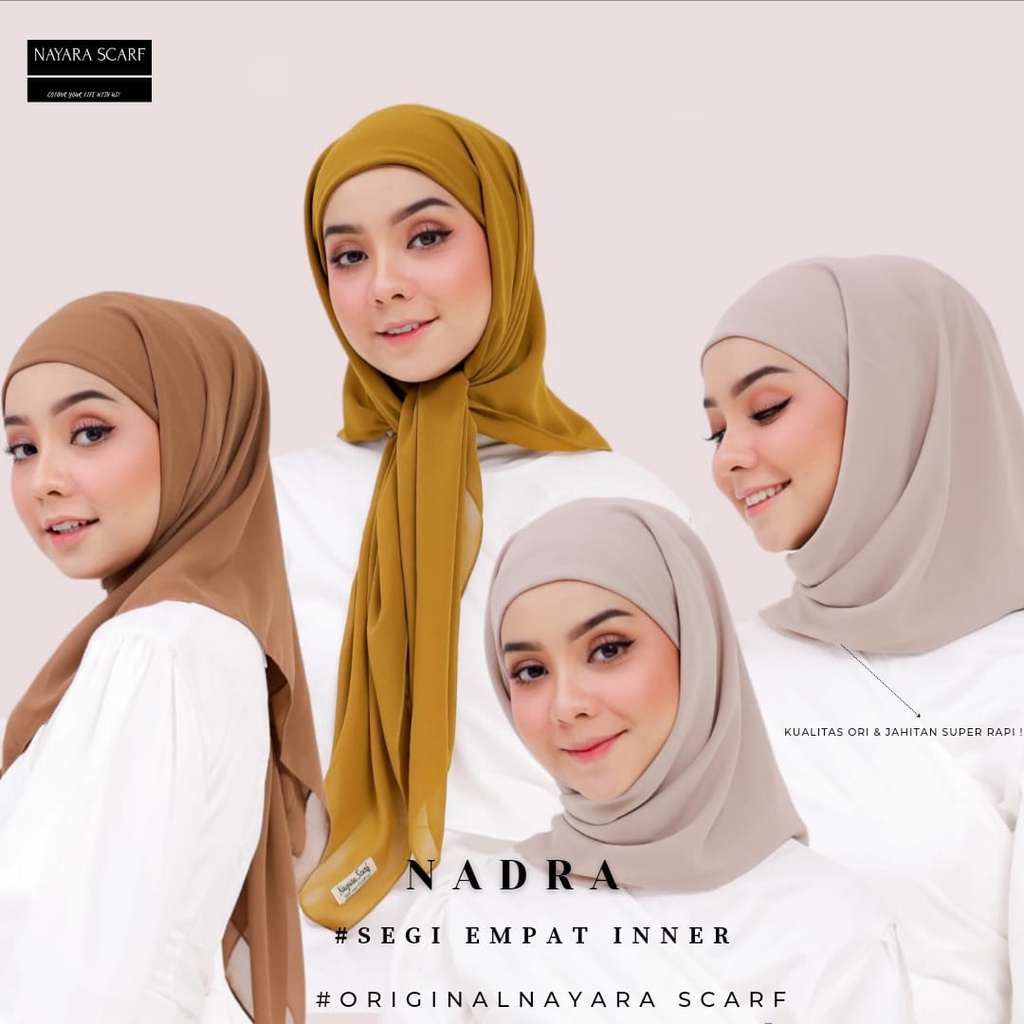 HIJAB SEGI EMPAT INSTAN PLUS INNER 2IN1 | SEGITIGA INSTAN INNER 2IN1 | CERUTY BABYDOLL ORIGINAL PREMIUM