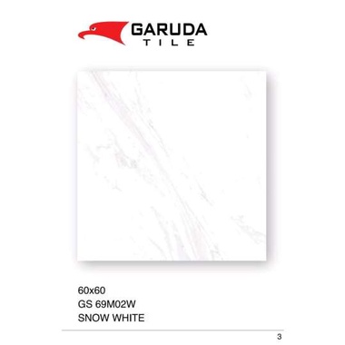 Granit Lantai Garuda 60x60 GS69M02W Snow White Kw 1