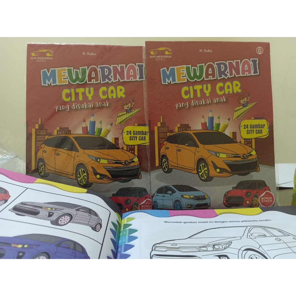 Buku Anak Mewarnai City Car Yang Disukai Anak Shopee Indonesia