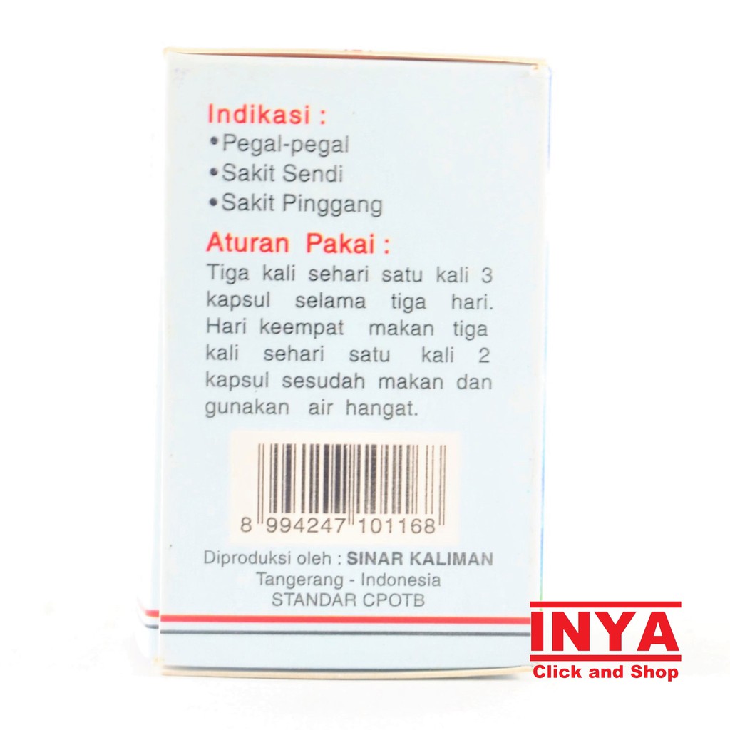 Obat Pegal Linu/ Rematik/ Encok SHIEN CHAO FONG SHE YEN (obat dalam) 20capsule