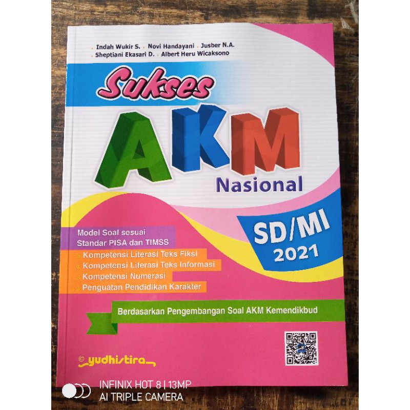 Sukses AKM nasional untuk kelas 4,5,6 SD/MI 2021 + kunci jawaban penerbit yudhistira