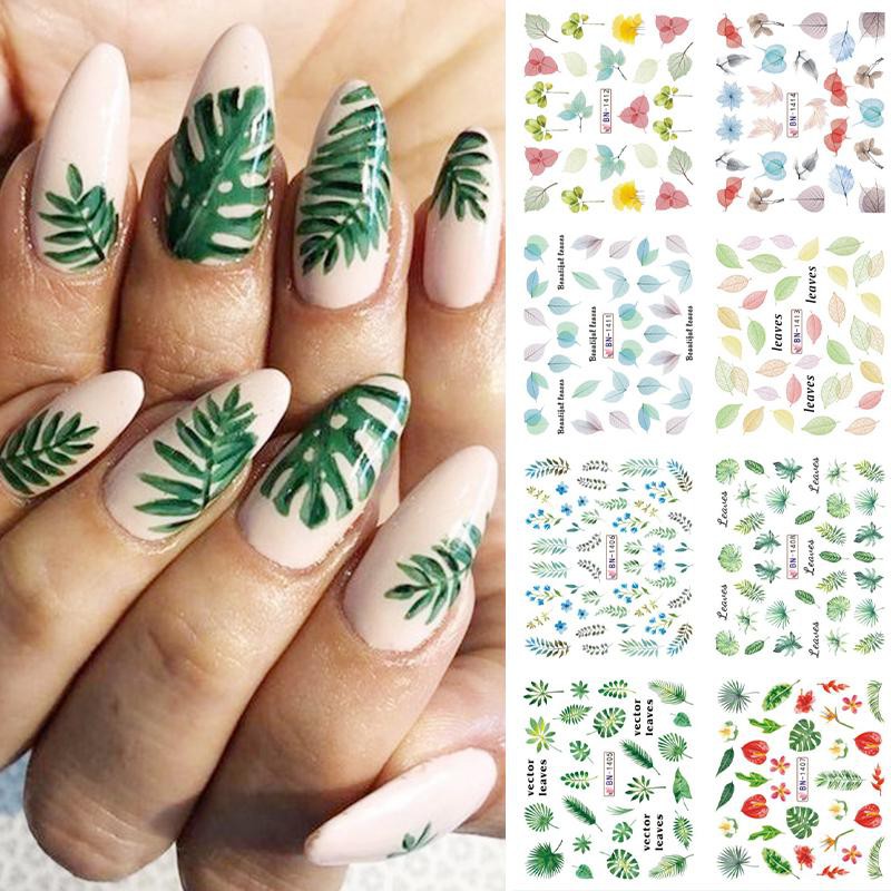 12desain Cinta Hati Air Decals Hari Valentine Kuku Air Decals Warna-Warni Tips Gradien Cinta Perancis Huruf Inggris Pola Bunga Bungkus Kuku Manicure Dekorasi DIY