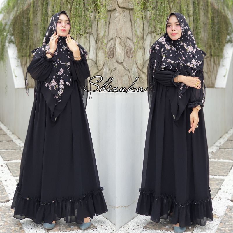 Shizuka Syar'i set original brand aldisa syari gamis shizuka set syari