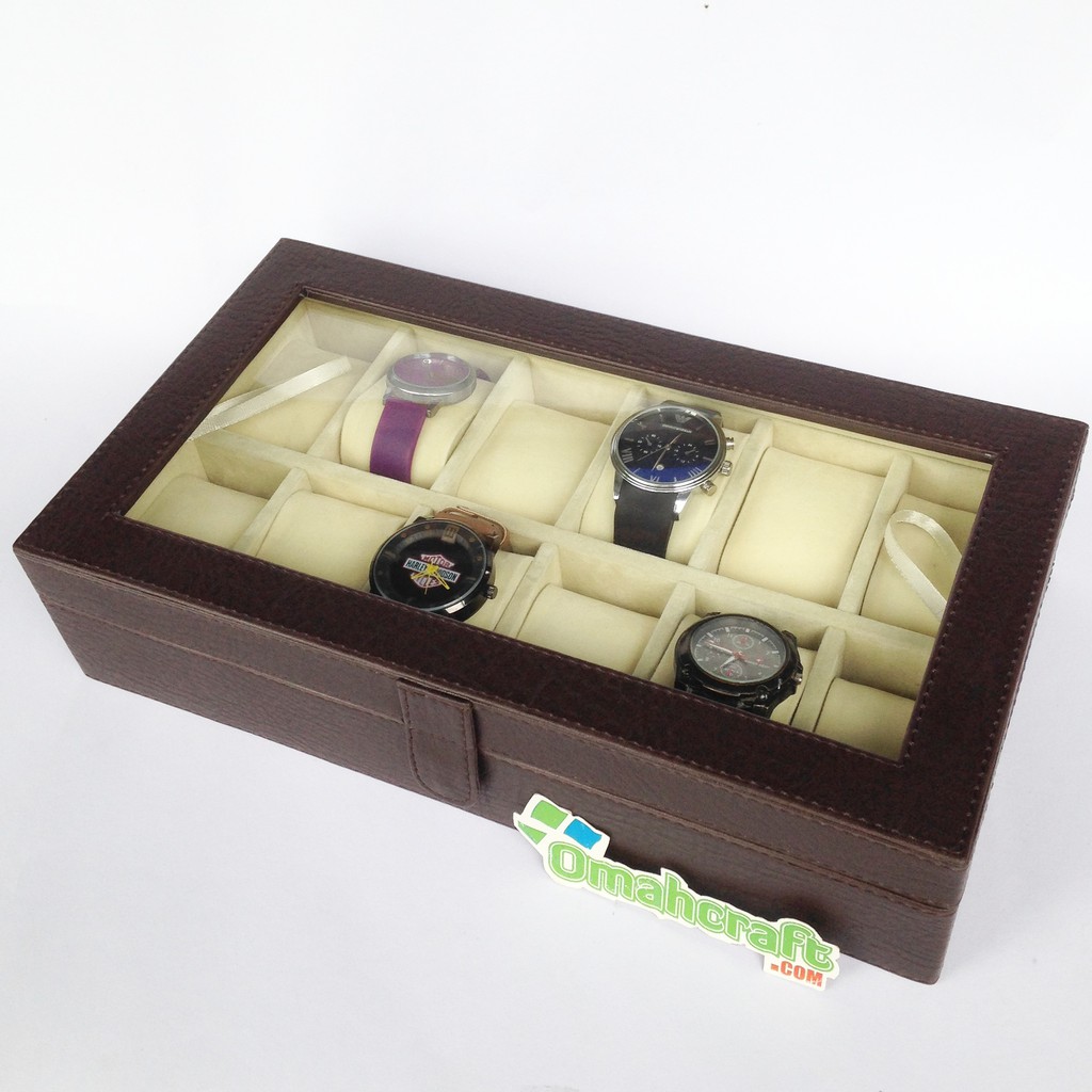 LARGE SIZE - Kotak Jam JUMBO isi 12 Full Color  / Box Jam Tangan / Tempat Jam JUMBO