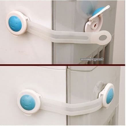 Pengaman Laci Baby Safety Lock SB-2 - Pengaman Lemari Bayi Anak Perabot Pintu - Pengait Kait