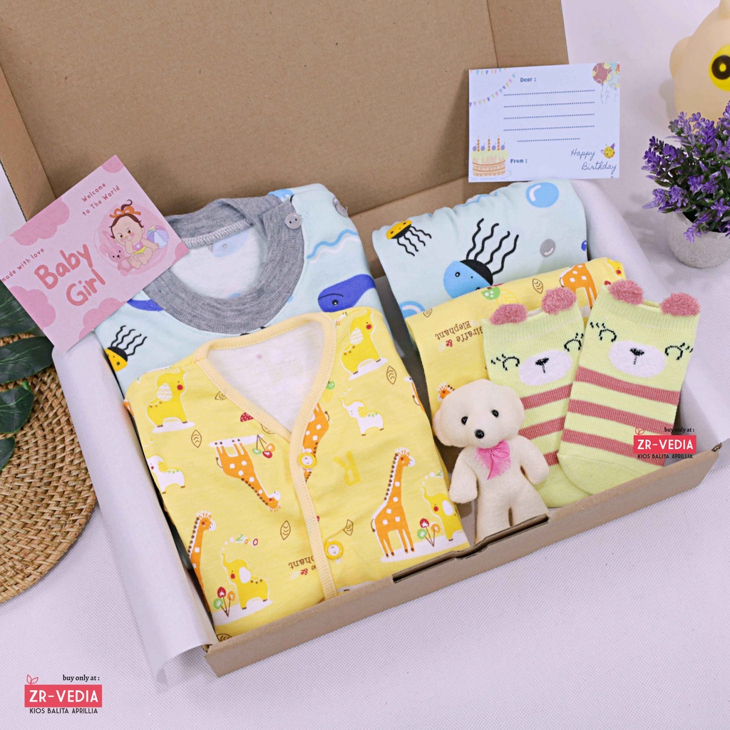 [EXCLUSIVE] Hampers Baby New Born 0-12 Month / Kado Lahiran Bayi Laki Perempuan Bulan  Hadiah Baru Lahir Gift Setelan