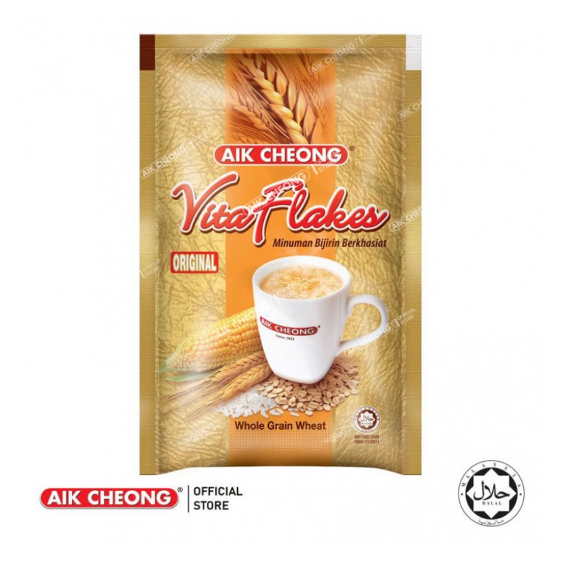 

Aik Cheong Vita Flakes Original Instant Cereal with Whole Grain Wheat