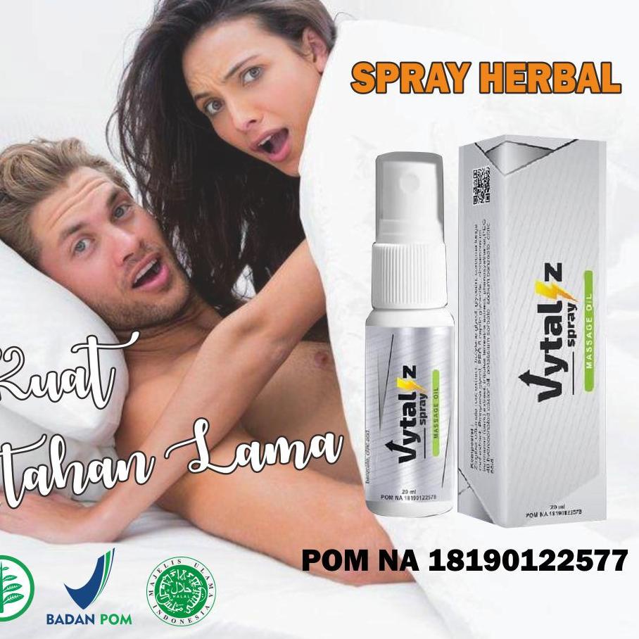 ➘ Vytaliz Spray Herbal kuwat pria Tahan Lama POM NA 18190122577 ISI 20 ML ㊯