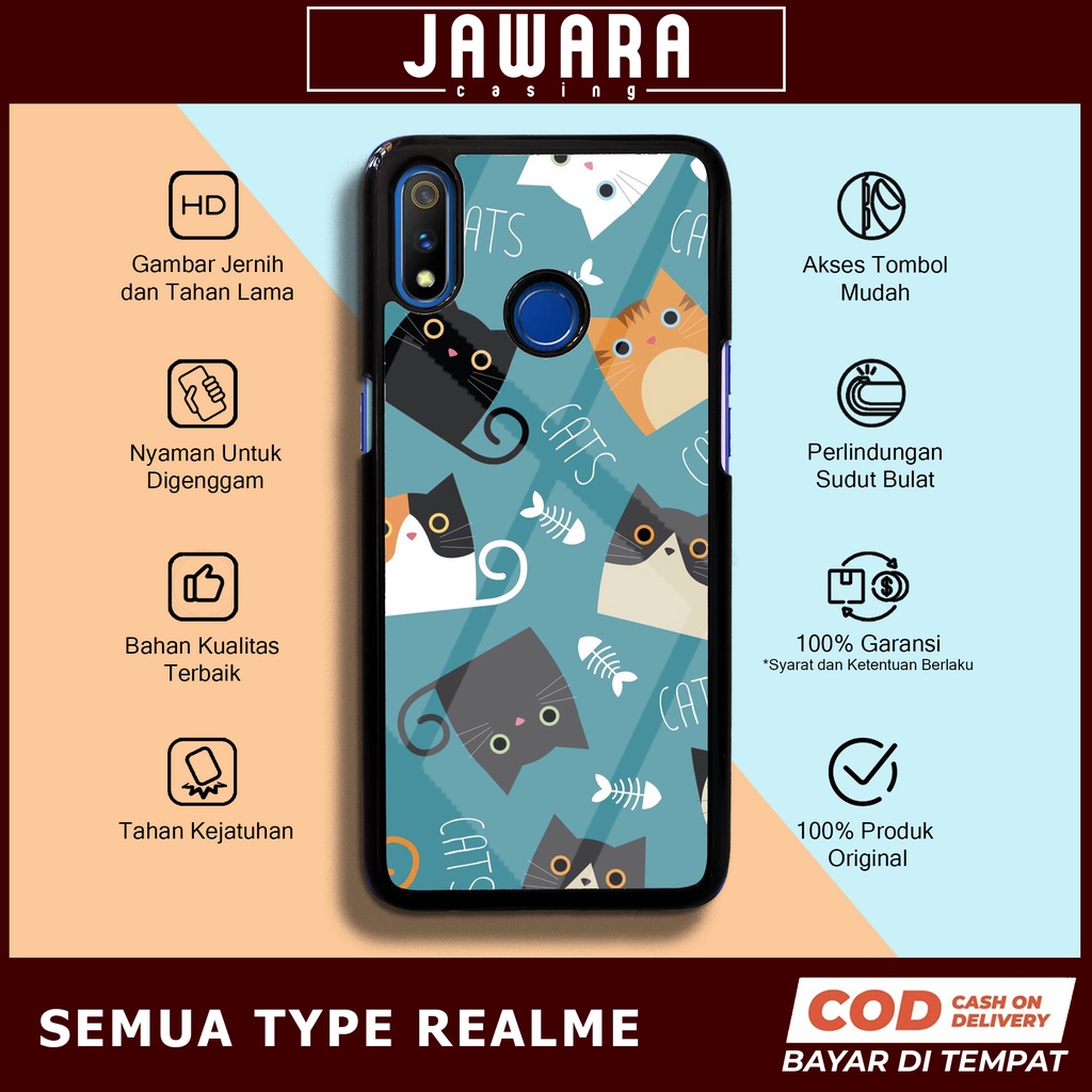 Case Realme C3 2 Pro 3 2 Case Hp Realme C3 2 Pro 3 2 Premium Glossy Jawara Casing [CAT1] Casing Hp A