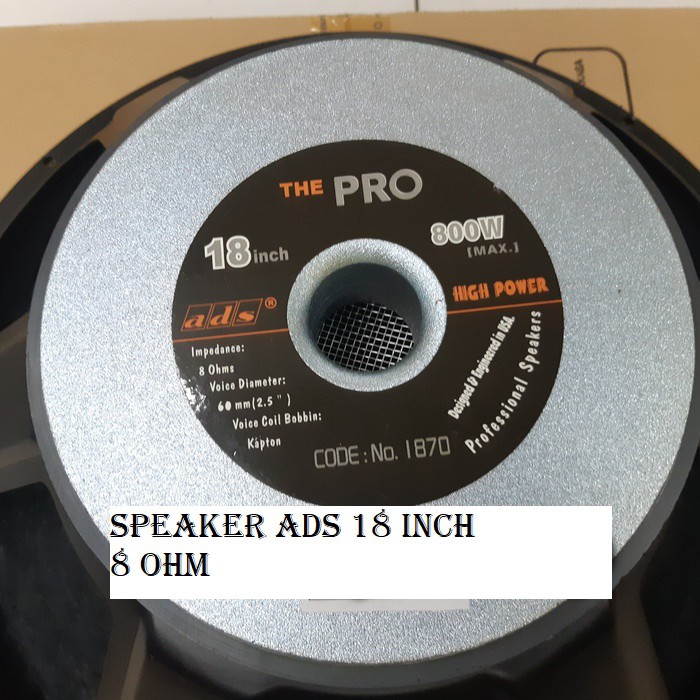 speaker 18 Inch ads 1870 THE pro Original
