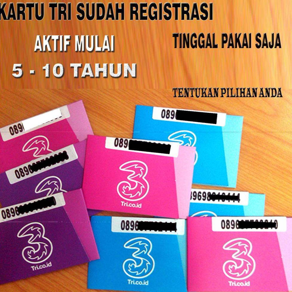 [PROMO 8LZ65] KARTU PERDANA TRI AKTIF 5-10 TAHUN SUDAH REGISTRASI Harga Termurah